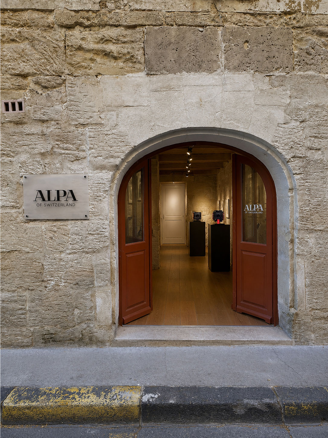 A temporary ALPA showroom in Arles